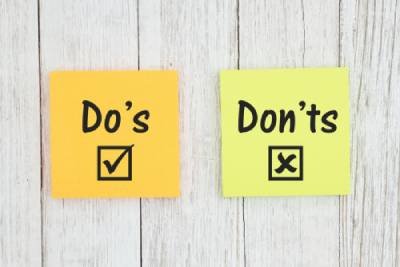 Do's and Don'ts Do and don’t of insurance